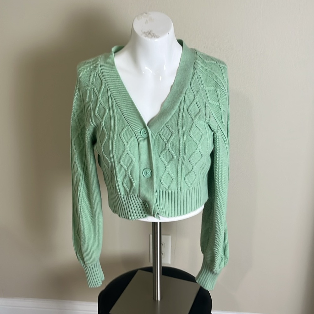 BCBGeneration Mint Green iCarly Cardigan